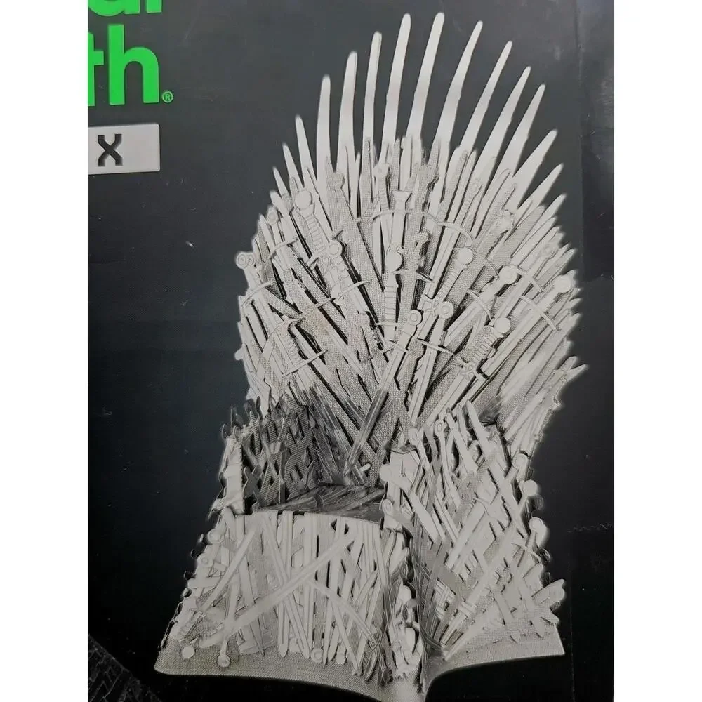 2019 Game of Thrones Iron Throne Metal Earth ICONX 3D Steel Model Kit